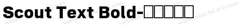 Scout Text Bold字体转换
